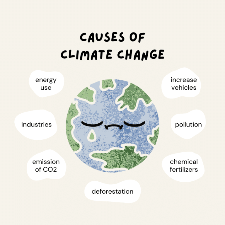 Climate change causes