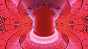 Plasma in a Tokamak fusion chamber